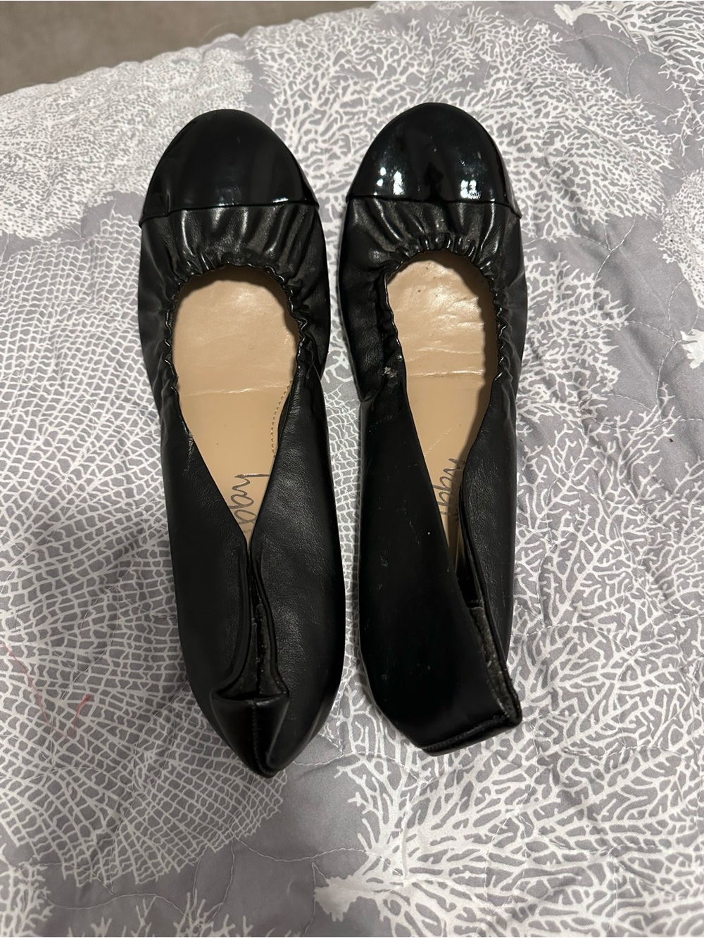 Sam & Libby Black Elastic Top Ballet Flats